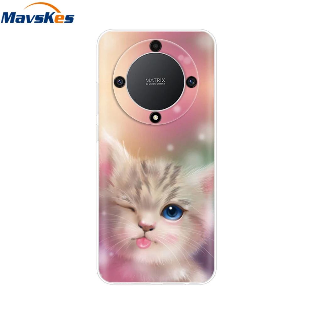 Soft Case For Honor Magic6 Lite TPU Silicone Phone Case For Honor X9b X9a Magic 5 6 Lite 5G Protective Shell Back Cover Fundas