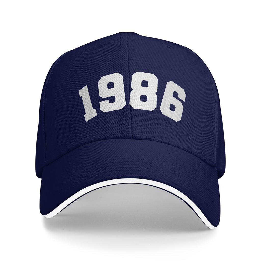 Classic 1986 Varsity Vintage College Style 40th Birthday Baseball Cap Men Adult Design Hip Hop Hats Summer Casual Baseball Caps