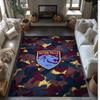 Aston Villa Football Print Crystal Velvet Rug, Comfortable Water Absorbent Non Slip Indoor Floor Carpet