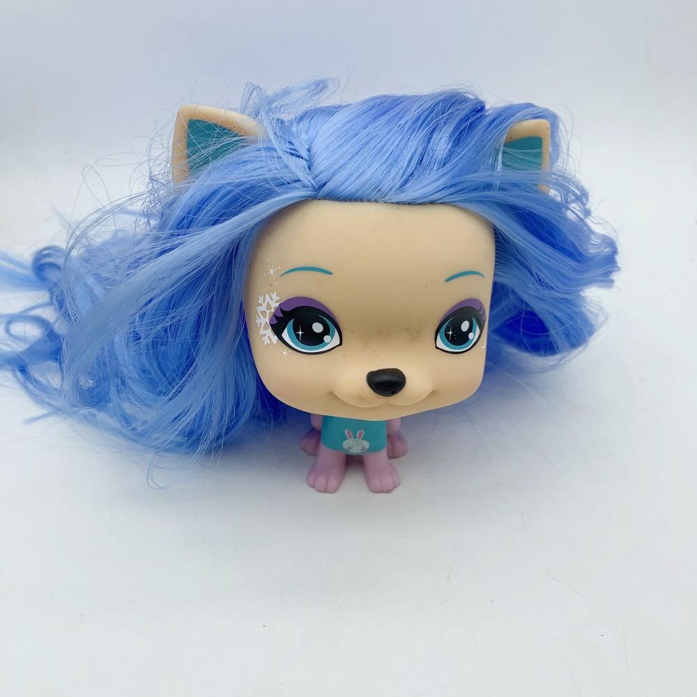 1pcs Original Vip Colored Hair Dog Toys Cat Puppy Action Figure 11cm Old Pet Shop Lovely Pets Toy Figures Classic Little Pet