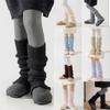 Autumn Winter Socks Leg Warmer Stockings Socks Girls Knitted Leg Cover Crochet Stockings Socks Ankle Heap Socks