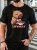 Unisex Short Sleeve T Shirt Cute Capybara Raunisex Graphic Tee Food Print Tops Summer Soft Cotton Casual Street Wear For Adult Male