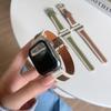 Vintage Luxus Lederarmband für Apple Watch Band 7 4 5 6 45mm 41 44mm 40 42mm 38mm Armband Armband für Iwatch 8 7 6 SE 5 4 3