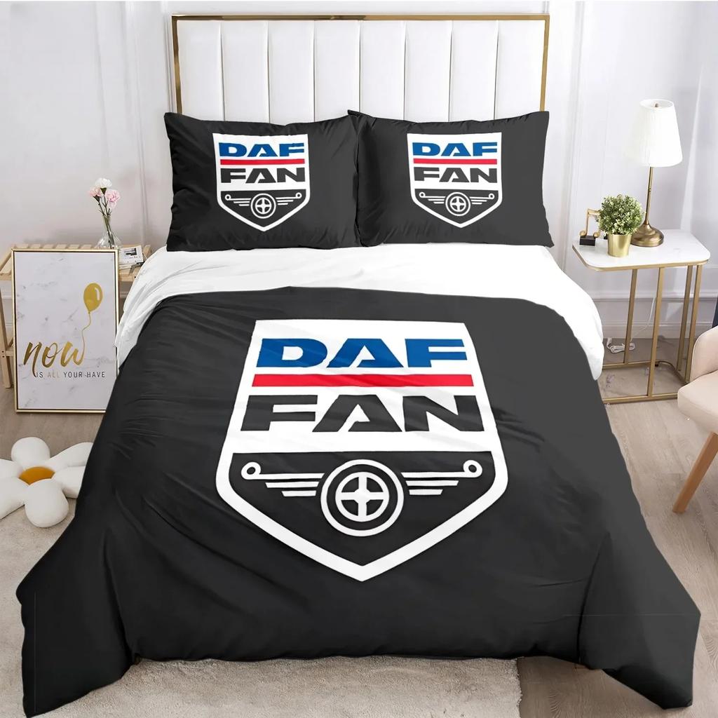 Fashion DAF Truck Logo 3D NEW Duvet Cover Pillowcase Bedding Set Adult Boy Girl Bedroom Decoration Children Single Double Large