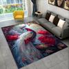 3D-Teppich mit exquisitem Pfauentier-Motiv, Teppich für Zuhause, Wohnzimmer, Schlafzimmer, Sofa, Fußmatte, Küchendekoration, rutschfeste Fußmatten