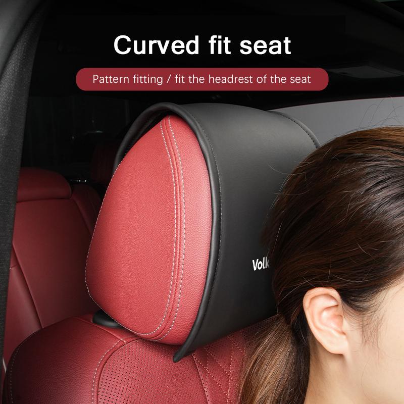 Car Seat Pillow Cover Auto Headrest Protective Shell For Volkswagen VW Polo Golf T5 Caddy T4 Touran Golf GTI Passat Scirocco GTD zl3