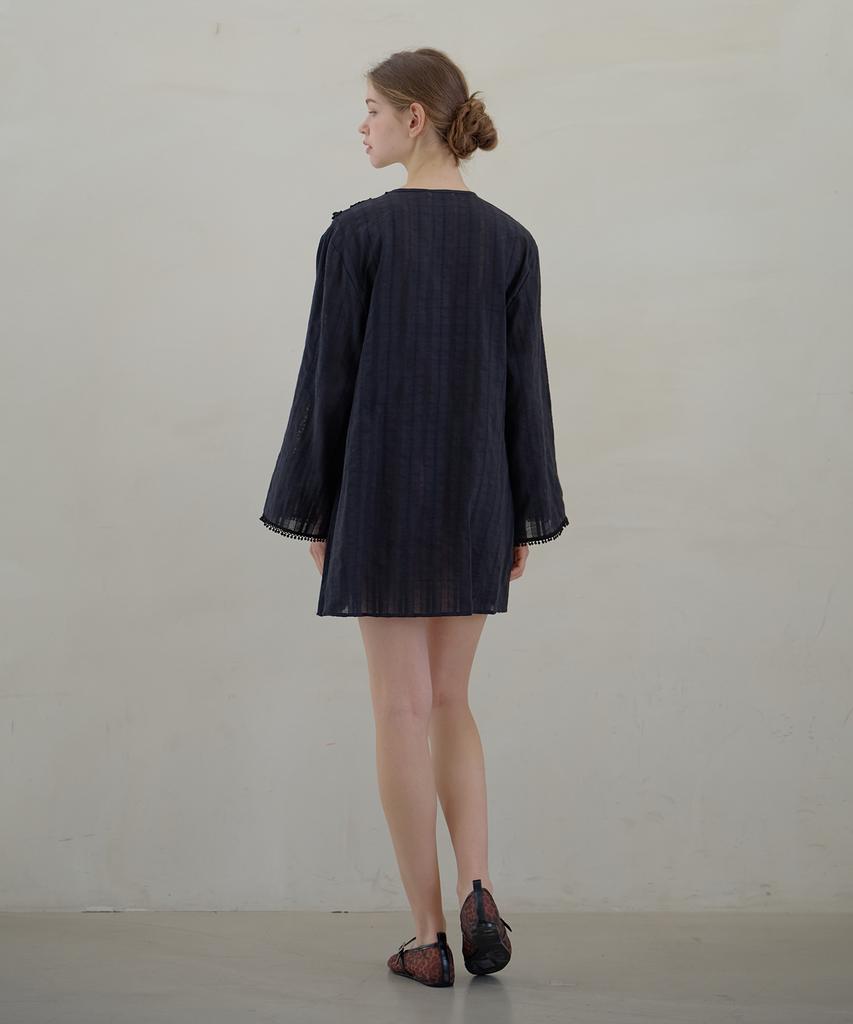 Atempo Kaftan Mini Onepiece_Black