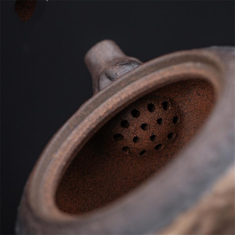 Ceramic Antique Dead Wood Side Handle Teapot Portable Kettle Handmade Tea Pot Tea Cup Drinkware Kung Fu Tea Set