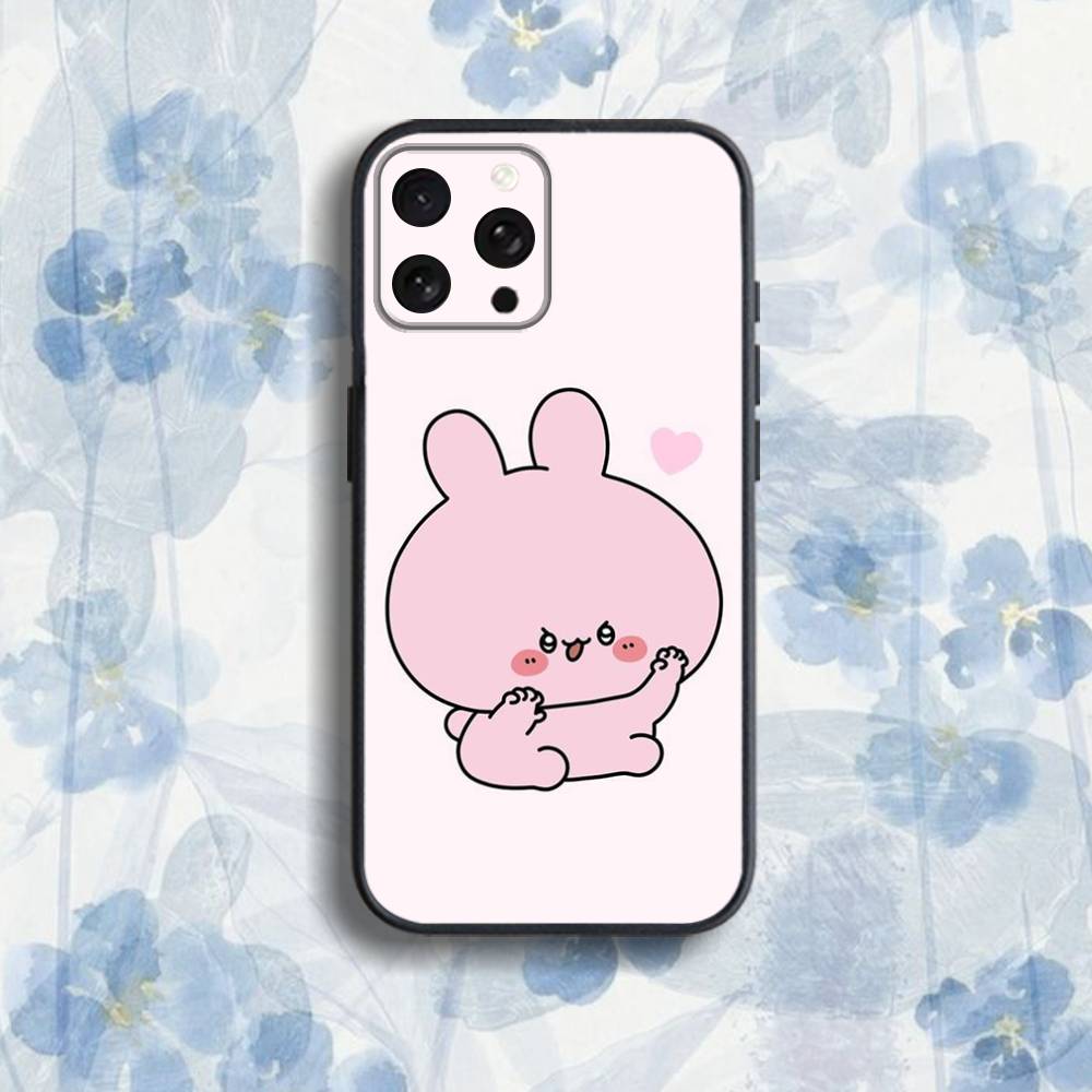 C-CartoonS A-Asamimichan Phone Case For iPhone 17,16,15,14,13,12,Pro,Max,Plus,E,SE4,Air,Mini Black Soft Box