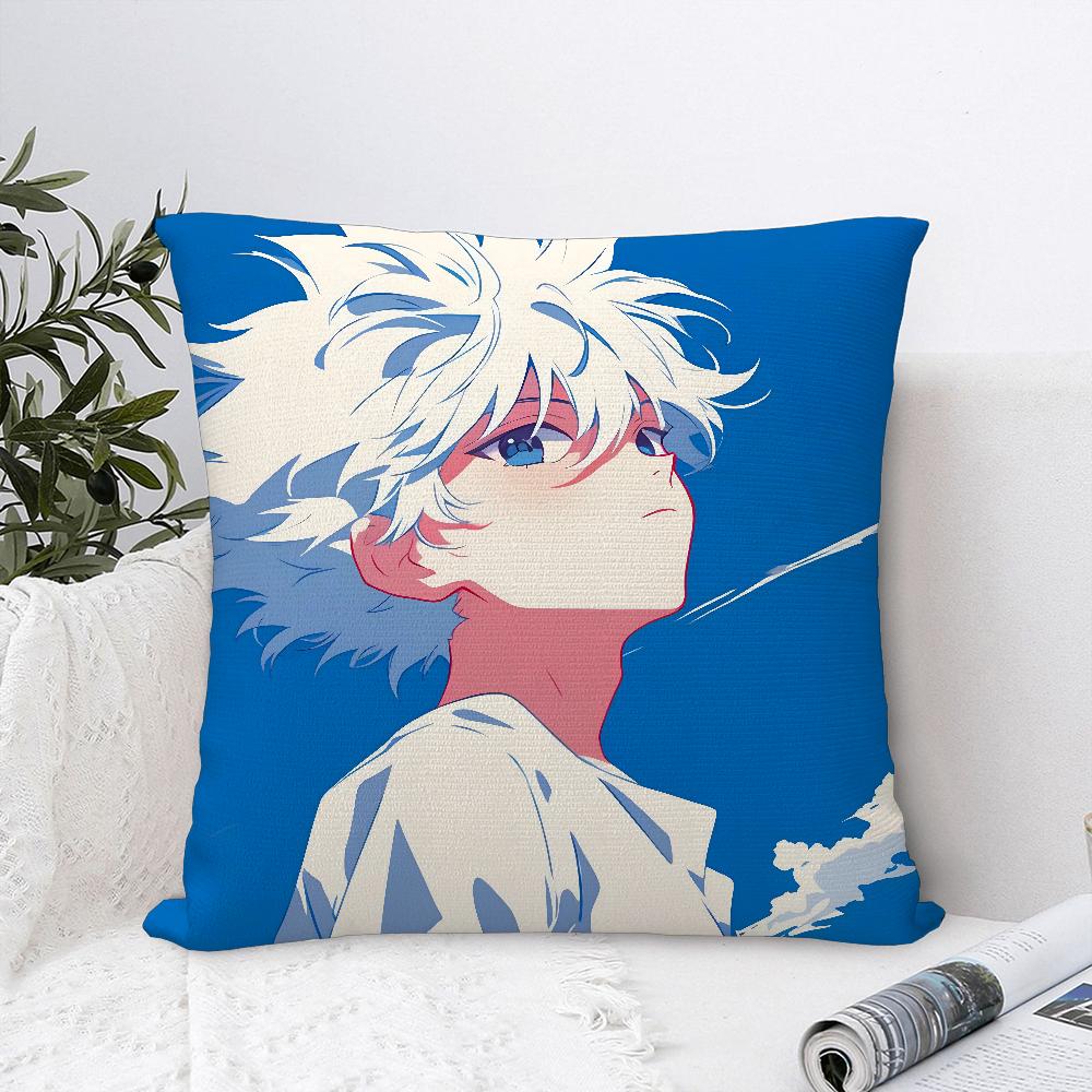 Anime H-Hunter x Hunter Pillow Case Plush Fabric Soft  Pillowcase Double Sided Print   Cushion Cover Throw Pillow Cover