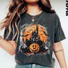 Comfort Colors® Pumpkin Halloween Shirt, Magical Kingdom Shirt, Mickey Pumpkin T-Shirt, Magical Castle Shirt, Halloween Party Tee