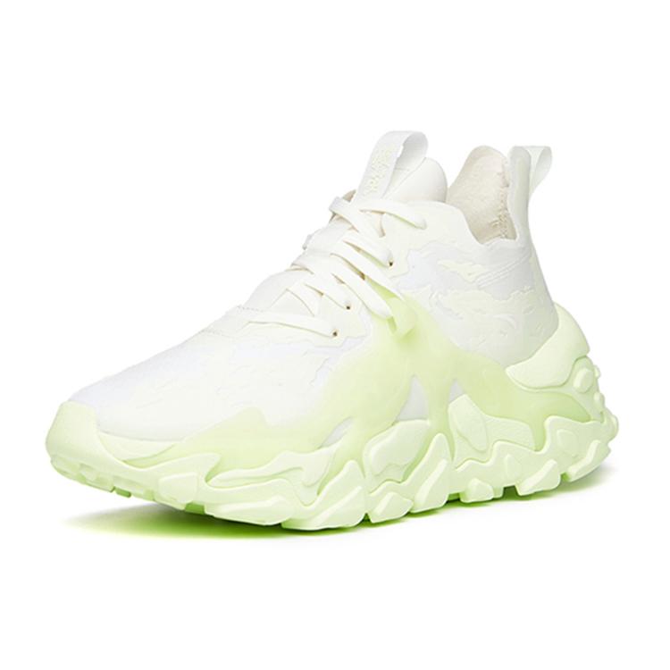 Anta Chunky Sneakers Men's Low Top White/Neon Green 112228860-4