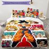 Goku 3pcs Bedding Set Duvet Cover Closure Includes 1 Duvet Cover & 2 Pillowcases for All Seasons Bedroom Home Dorm Decor