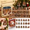 Christmas Advent Calendar with Acrylic Hanging Ornaments - 2D Flat Countdown Holiday Calendar for Lover Gift