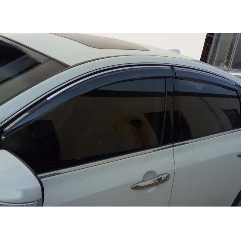 For Hyundai Elantra Avante 2016 2017 2018   Car Styling Stick Plastic Window Glass Wind Visor Rain/Sun Guard Vent 4PCs