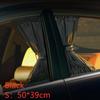 2 Pcs Universal Car Side Window Sunshade Curtains Auto Windows Sun Visor Blinds Cover