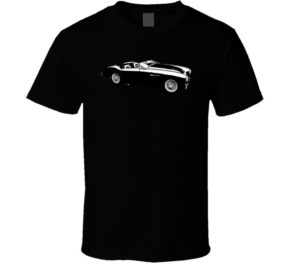 1955 Austin Healey 100 M BN2 Zwart Wit Vintage Auto Liefhebber Chauffeur Cadeau T-shirt Heren Dames T-shirts Top