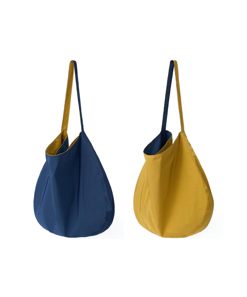 Haharchive Reversible Shoulder Bag (Navy/Mustard)