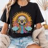 #26 Summer tshirt,Psychedelic Skull Tee, Unisex Heavy Cotton T-Shirt, Music Love