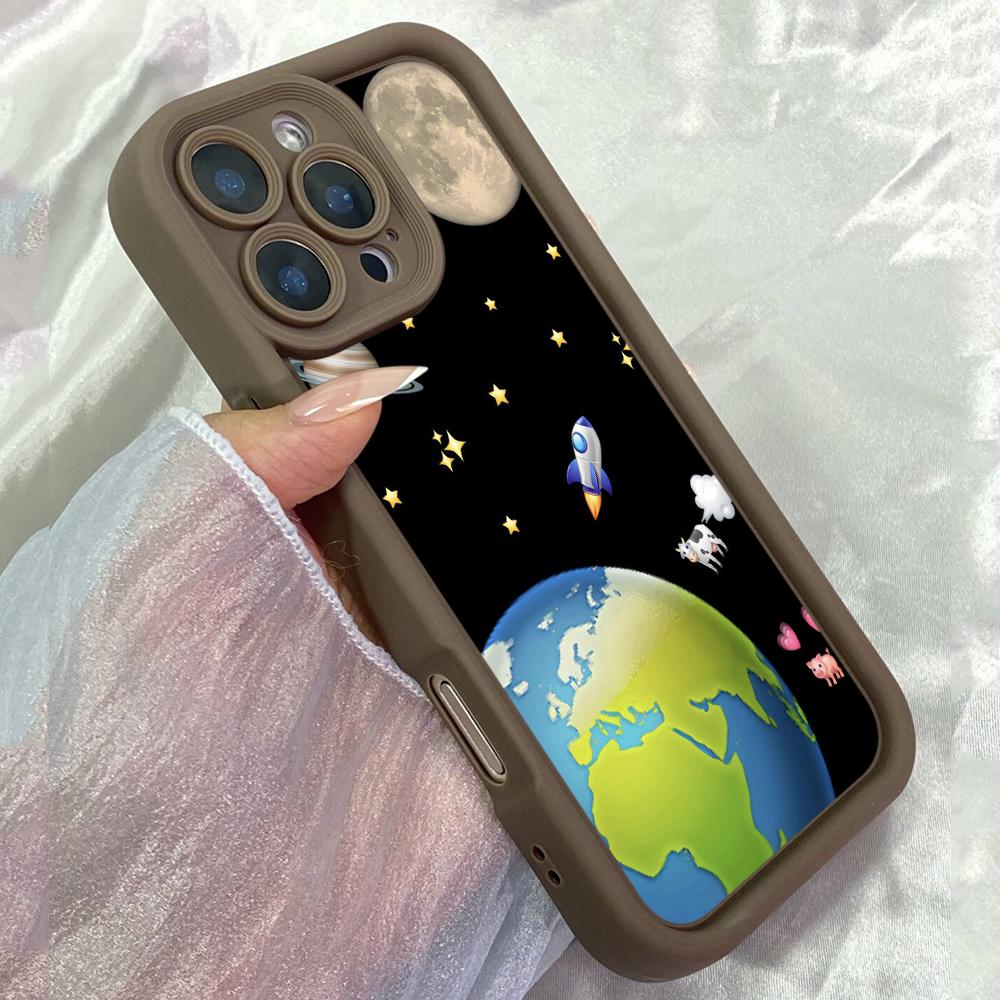 JT426 Planet Aesthetic for iPhone 17 16 15 14 13 Pro Max Samsung S26 S25 Ultra A17 A07 A56 A16 A14 Xiaomi 15T Redmi 15c Note 14 13 Soft Case