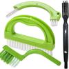 Tile Joint Brush 4 In 1 Joint Scrubber Multifunction Kitchen Bathroom Cleaning Brush Grout Mould Cleaner Brush Green  -Yx