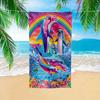 1pc Dolphin Microfiber Beach Towel, Multi-Purpose Yoga Fitness Camping Travel, Durable Outdoor Essential