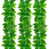 Artificial Rattan Pothos Vine Leaves: Decorative Green Plastic Foliage for Water Pipe and Air Conditioner Covers