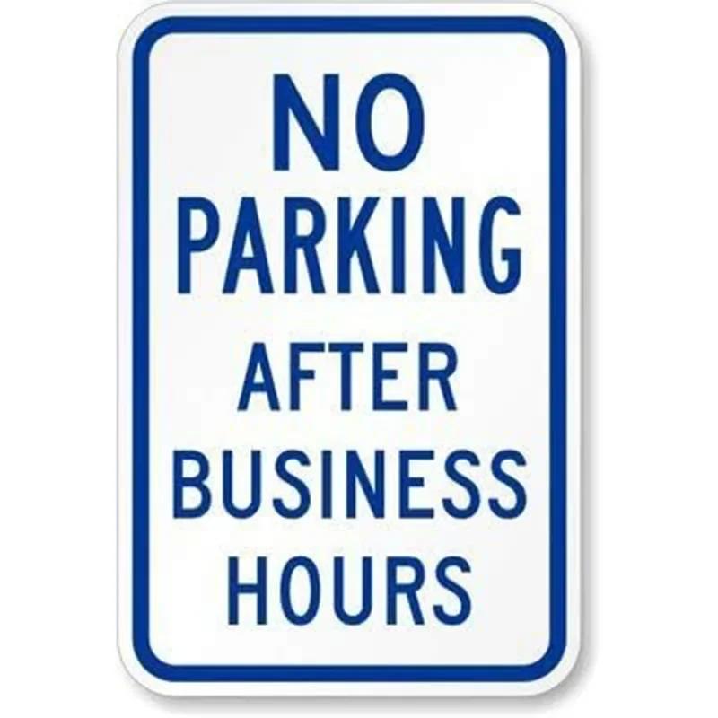 D Flat Metal Sign Funny Vintage Tin Sign Set Parking Warning Humor Wall Art Home Garden Decor