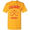 Calgary Classic Hockey Arch Basic Cotton T-Shirt