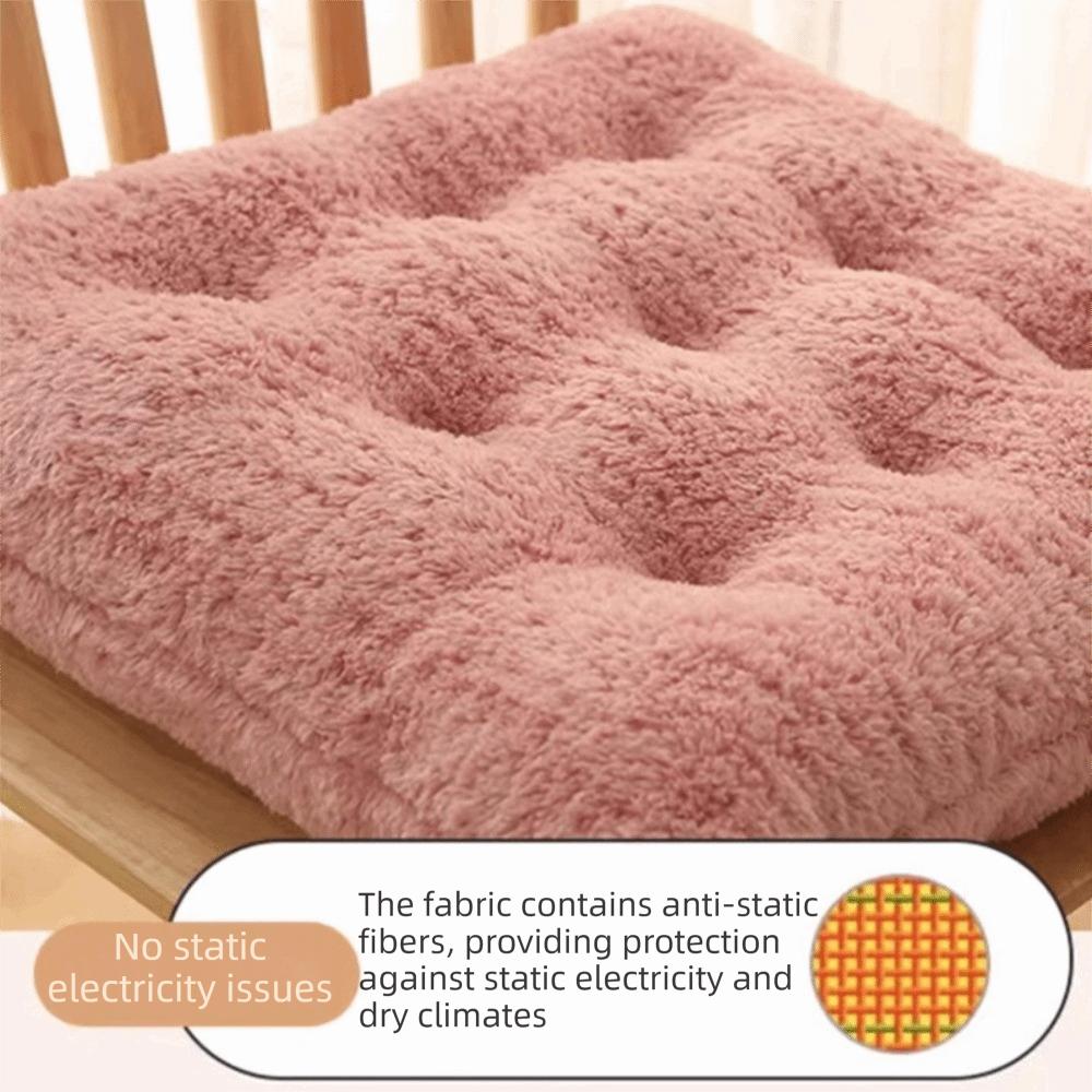 40×40cm Plush Seat Cushion Thickened Dining Chair Cushion Cozy Office Chair Pad Home Office Use