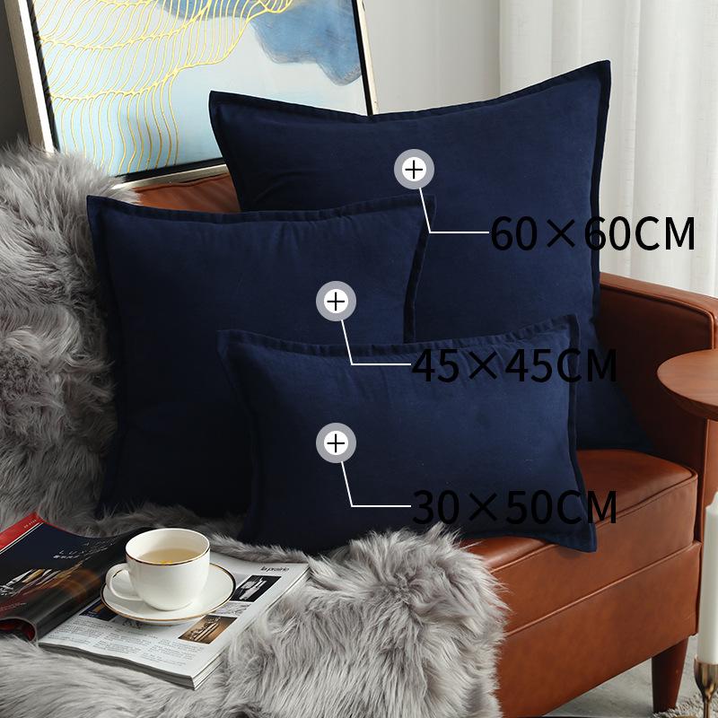 Ruffle Nordic Light Luxury Square Throw Pillow Cover for Sofa or Bed