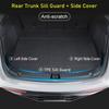 Rear Trunk Sill Cover For Tesla Model Y Juniper Launch 2025 2024 Trunk Sill Protector Mats TPE Loading Guard Side Insert Trims