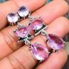 Pink Kunzite Gemstone  925 Sterling Silver Handmade Amazing Jewelry Earring
