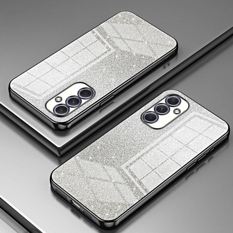Glitter Plating Case For Samsung Galaxy A15 A25 A35 A55 A05 A05S A54 A34 A14 A24 A04S A13 A53 A23 A33 A12 A52 A72 Back Cover
