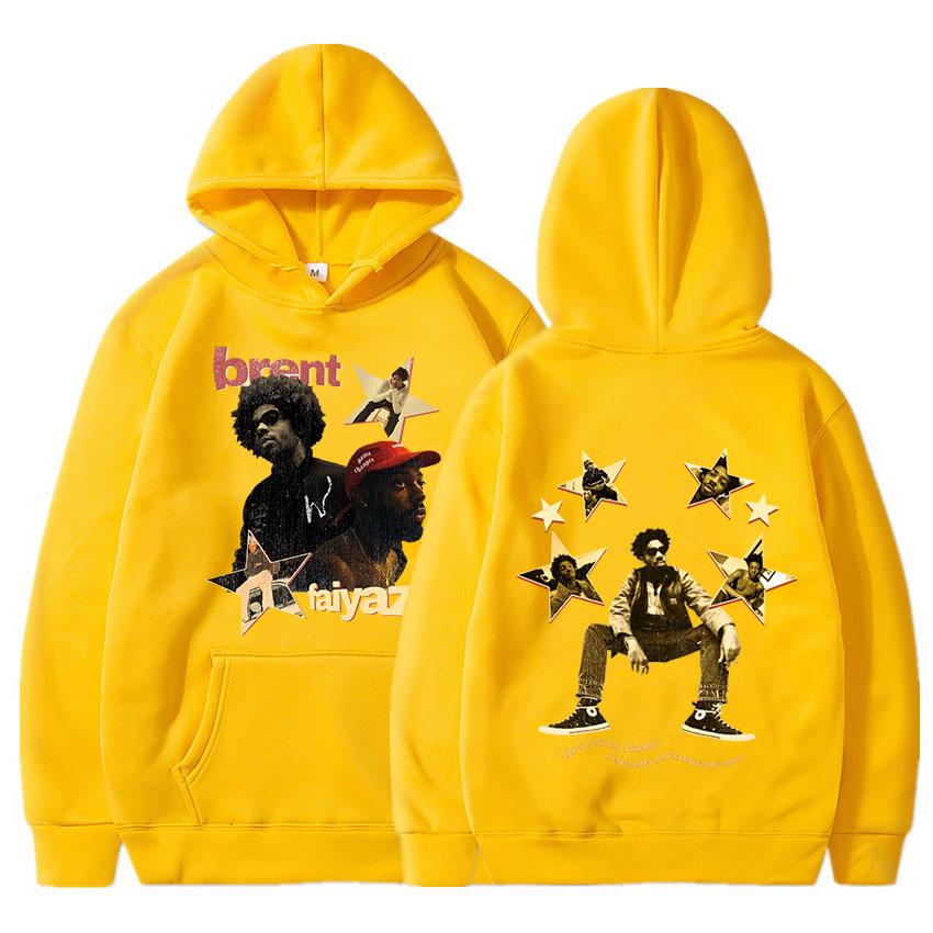 Ο ράπερ Brent Faiyaz Hoodie Μουσικό άλμπουμ τύπωμα μακρυμάνικο φούτερ Hip hop Vintage Streetwear Unisex Gothic Oversized πουλόβερ