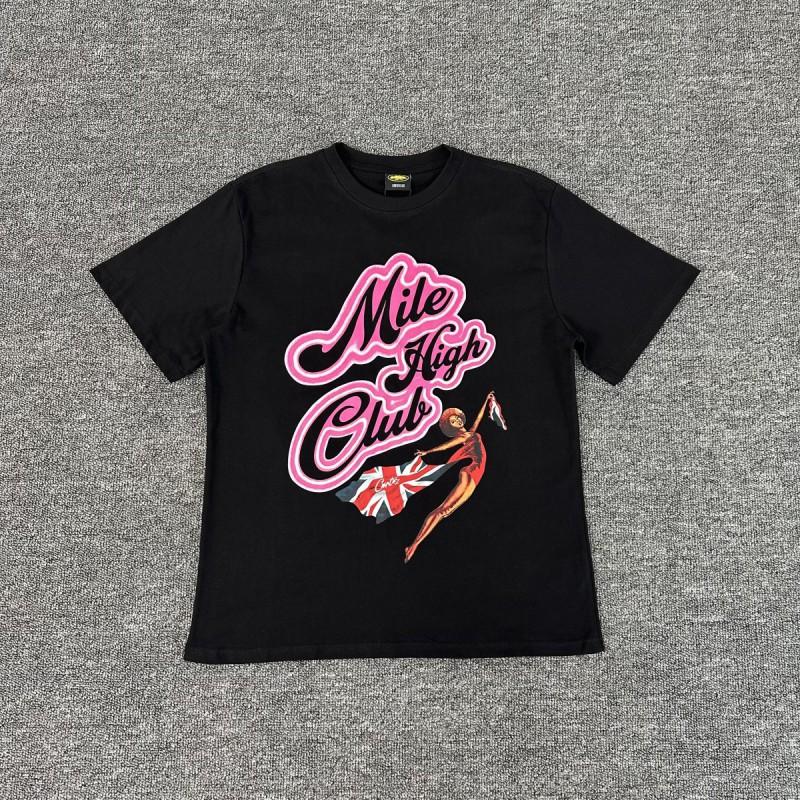 Corteiz Korte Mouw T-shirt Heren Losse Pasvorm Grafische Print Ronde Hals Casual Streetwear T-shirt
