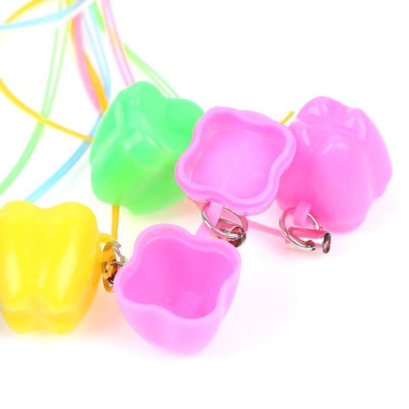 10Pcs Colorful Baby Kids Tooth Storage Box Organizer Milk Teeth Keepsake Holder
