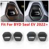 Car Seat Head Pillow Headrest Adjust Button Sequ Decoration Cover Trim For BYD Seal EV 2024 Wood Grain Accessories