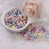 DIY Colorful Pearls Mix Size Beads With Hole Imitation Pearl Jewelry Making