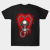 Men Black Print T-shirt I Heart My Bloody Valentine No-Cut Transfer Paper Print Cotton Tshirt - Men's Summer Cotton Graphic Tee