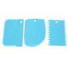 Versatile Plastic Dough Icing Fondant Scraper Set For Cake Decorating And Baking
