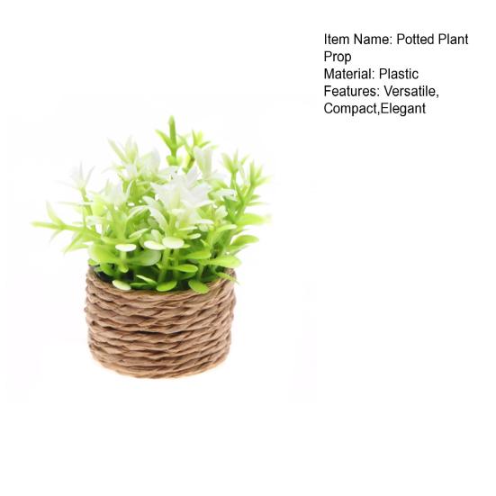 Miniatura de Planta Bonsai Adereços Planta em Vaso Decoração Plantas Verdes Artificiais para Casa de Boneca Estante de Mesa Mini Decorações para Casa Vasos Miniatura de Bonsai
