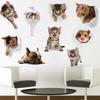 Home Decor 3D Cat Hamster Dog Toilet Sticker Cute Wall Decal Decor for Bathroom Bedroom