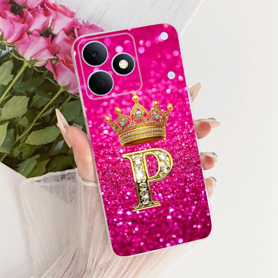 2026 Fashion Letter Phone Case For Realme Note 80 RMX5388 Clear TPU Back Cover For Realme Note80 4G Soft Silicone Cases
