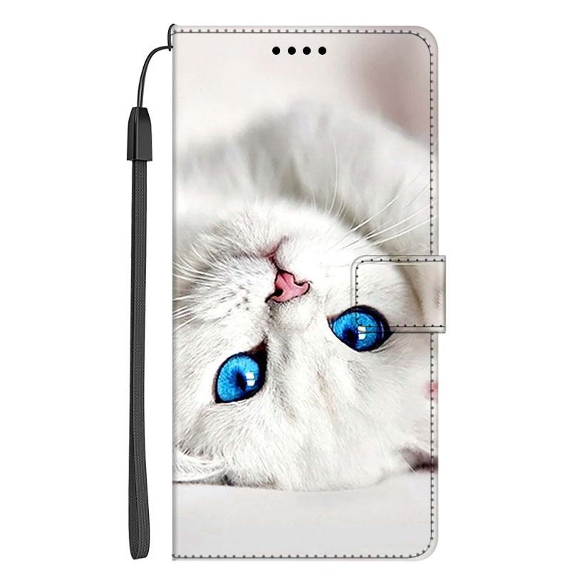 Leather Flip Case For Samsung Galaxy A37 A57 5G Phone Full Cover Wallet Book Funda Bag For Samsung A57 SamsungA57 Cat Wolf funda
