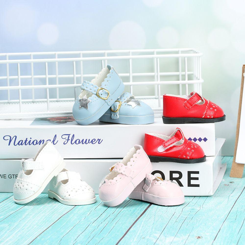Birthday Gifts Doll Accessories Toys Doll Shoes 16 Inch Doll Pentagram Toy Shoes PU Leather Shoes