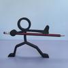 3D Printed Line Figure Pen Holder Desktop Pencil Display Stand Warrior Line Art Figure for Home Office Desk Decor Students Game Lovers