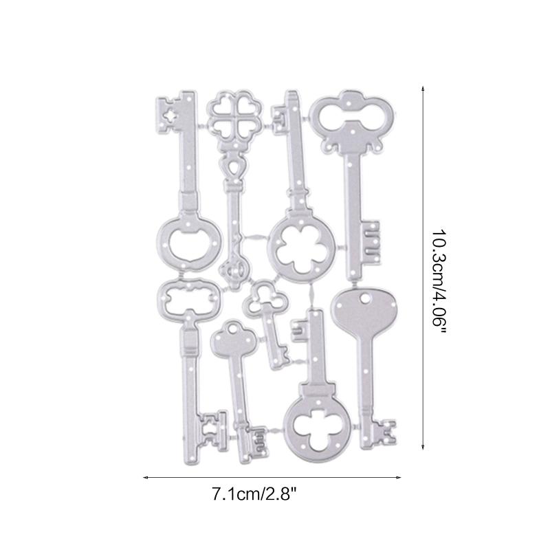 Key Shape Cutting Dies Scrapbooking Die Cut Templates Carbon Steel Cutting Dies for Scrapbooking Card Making