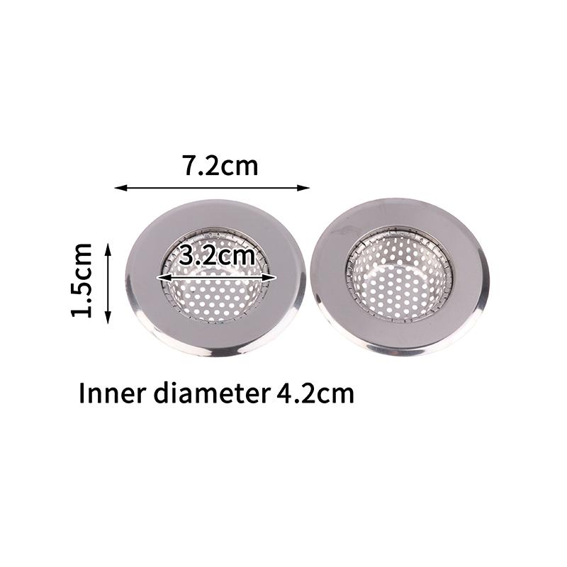 Stainless Steel Sink Filter Mesh Shower Floor Drain Hair Catcher Stopper Food Slag Drainer For Kitchen Bathroom Accessories