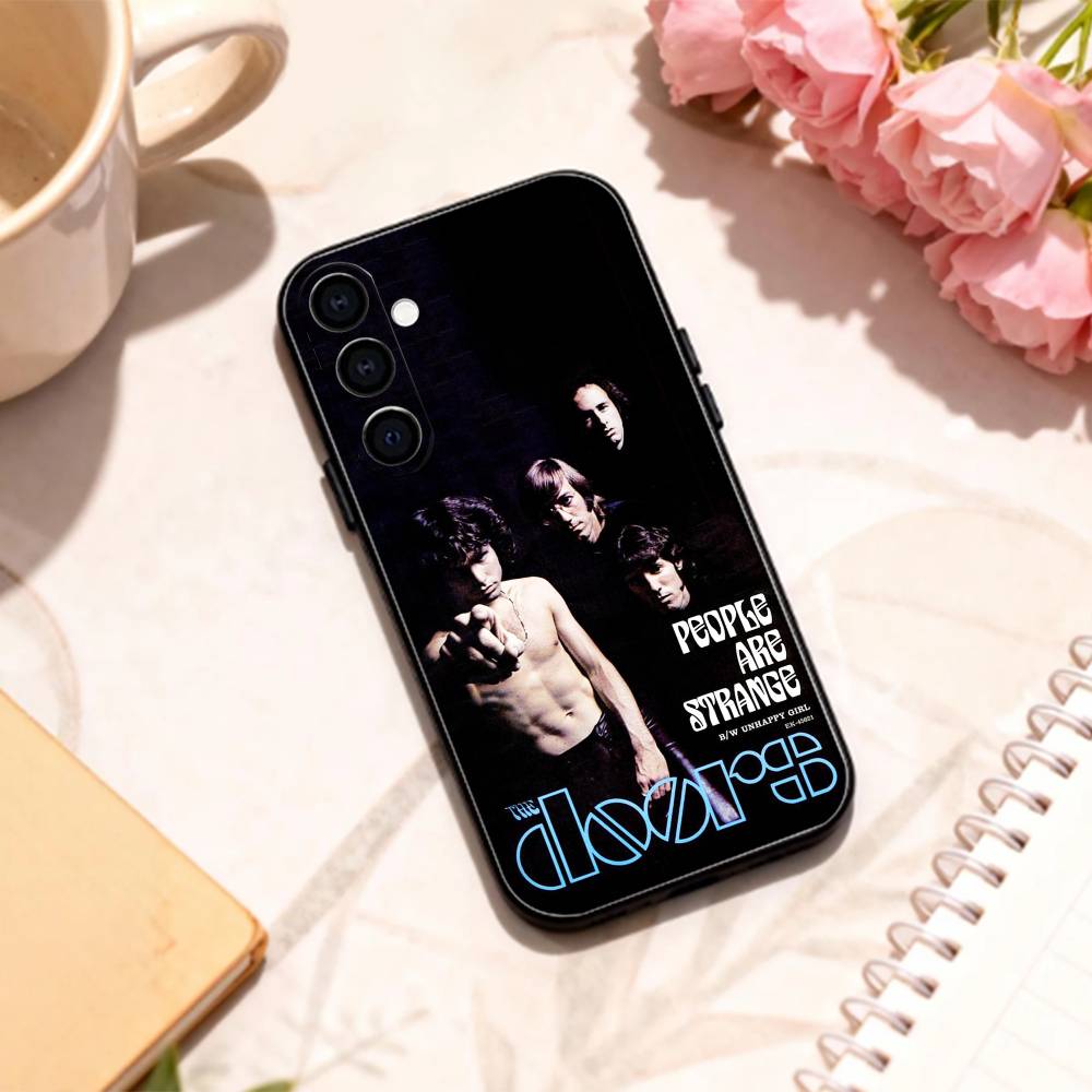 Psychedelic Rock The Doors Phone Case For Samsung Galaxy A73,A72,A71,A70,A53,A52,A51,Others Soft Black Shell